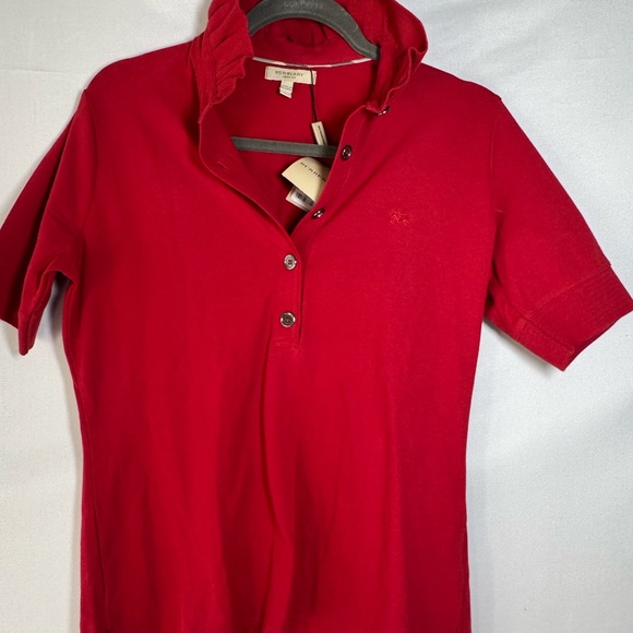 Burberry SS Polo Shirt with Ruffle Collar - Picture 1 of 5